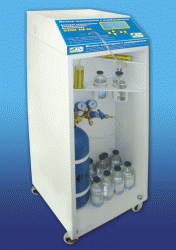 Аппарат озонотерапии универсальный медицинский «ОЗОН УМ-80» с тумбочкой и кислородными баллонами и редуктором